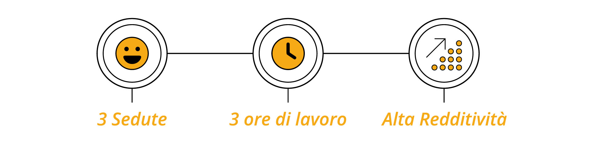 3 Sedute - 3 Ore di lavoro - Alta Redditività